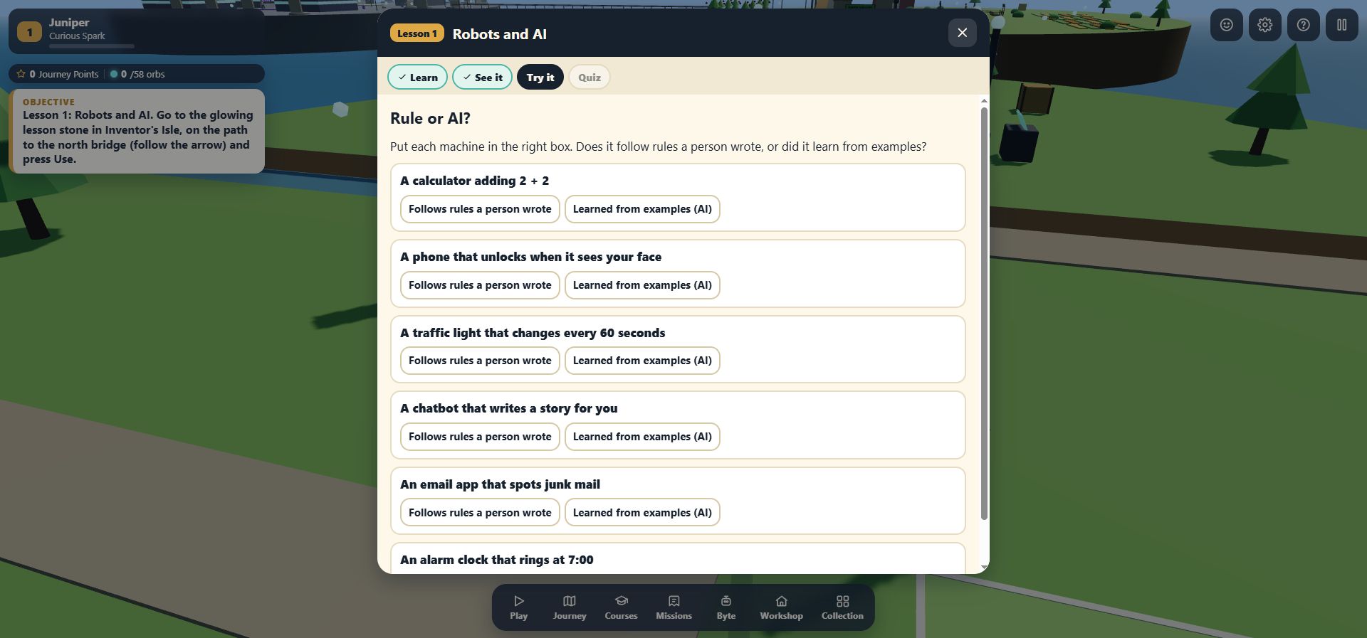 Actual Prompt Pioneers gameplay: Put it into practice