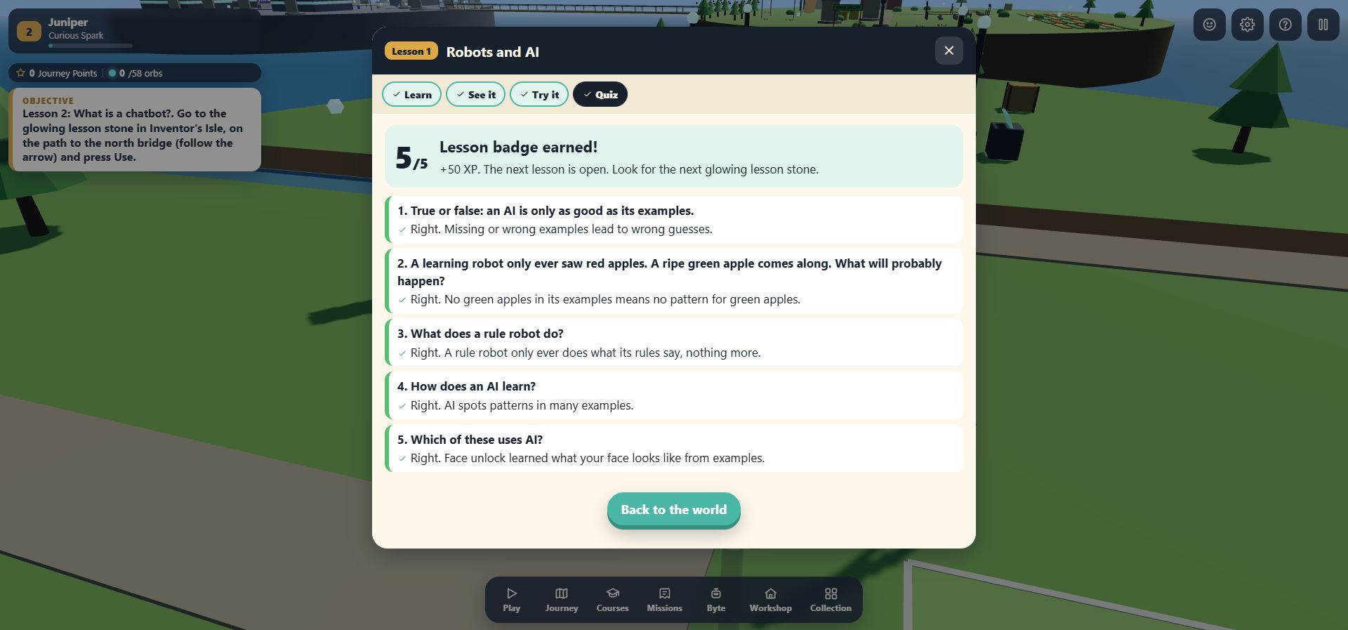 Actual Prompt Pioneers gameplay: Earn the next step